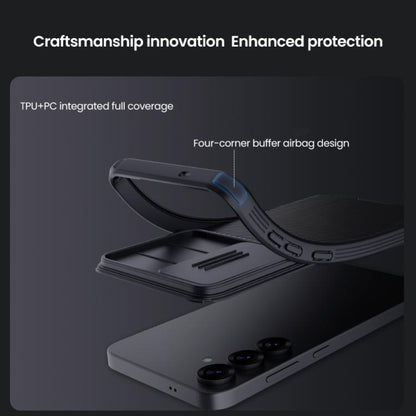 For Samsung Galaxy S25+ 5G NILLKIN Black Mirror Pro Series Camshield PC Phone Case(Blue) - Galaxy S25+ 5G Cases by NILLKIN | Online Shopping South Africa | PMC Jewellery | Buy Now Pay Later Mobicred
