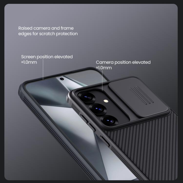 For Samsung Galaxy S25+ 5G NILLKIN Black Mirror Pro Series Camshield PC Phone Case(Blue) - Galaxy S25+ 5G Cases by NILLKIN | Online Shopping South Africa | PMC Jewellery | Buy Now Pay Later Mobicred