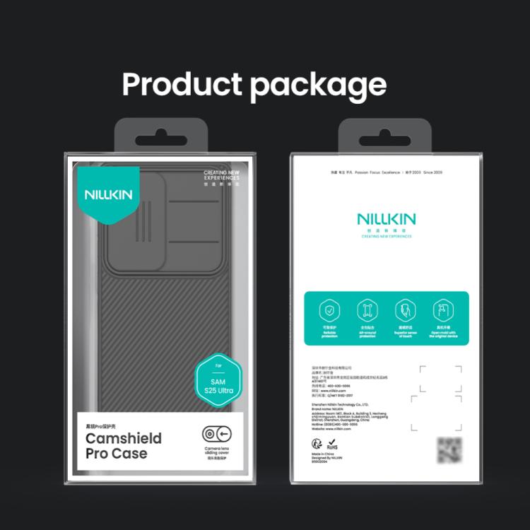 For Samsung Galaxy S25 Ultra 5G NILLKIN Black Mirror Pro Series Camshield PC Phone Case(Black) - Galaxy S25 Ultra 5G Cases by NILLKIN | Online Shopping South Africa | PMc TechLife | Buy Now Pay Later Mobicred