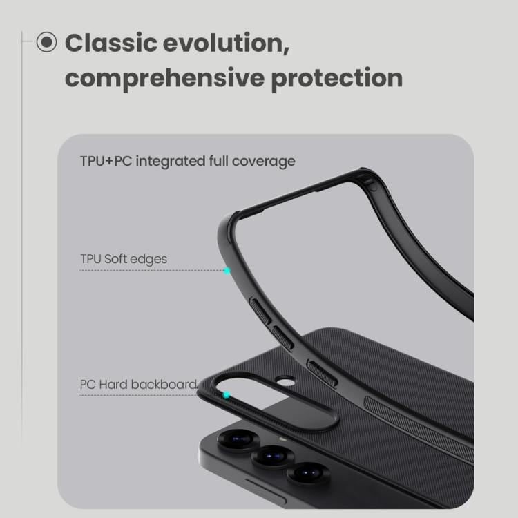 For Samsung Galaxy S25 5G NILLKIN Frosted Shield Pro PC + TPU Phone Case(Black) - free shipping - PMc TechLife - Order now!