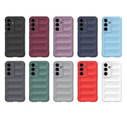 For Samsung Galaxy S25 5G Magic Shield TPU + Flannel Phone Case(White)