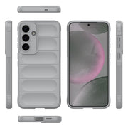 For Samsung Galaxy S25+ 5G Magic Shield TPU + Flannel Phone Case(Grey)