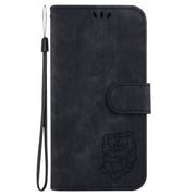 For Redmi K70 / K70 Pro Little Tiger Embossed Leather Phone Case(Black)