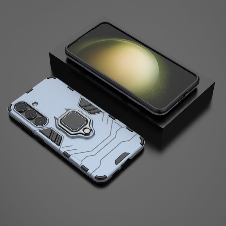 For Samsung Galaxy S25+ 5G PC + TPU Shockproof Protective Phone Case with Magnetic Ring Holder(Navy Blue) - Galaxy S25+ 5G Cases by PMC TechLife | Online Shopping South Africa | PMC TechLife | Buy Now Pay Later Mobicred