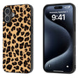 For iPhone 16 Plus Black Frame Leopard Phone Case(Leopard Print) - iPhone 16 Plus Cases by PMC TechLife | Online Shopping South Africa | PMC TechLife | Buy Now Pay Later Mobicred