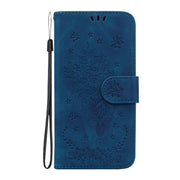 For Redmi K70 / K70 Pro Butterfly Rose Embossed Leather Phone Case(Blue)