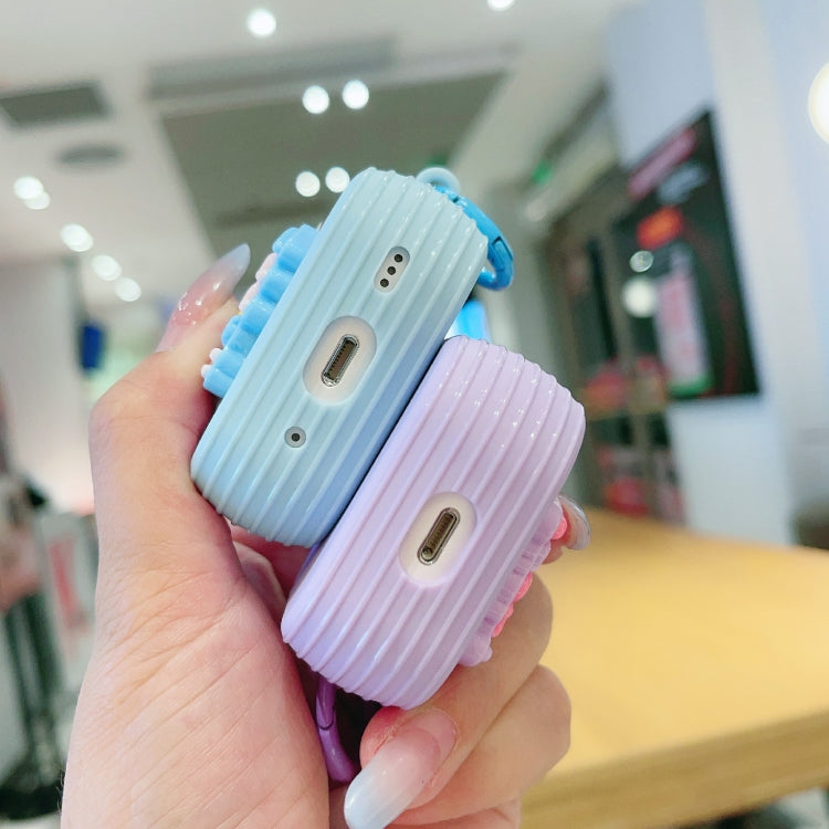 For AirPods Pro 2 Fresh 3D Text Skin Feel Earbuds Box PC Case(Green) - For AirPods Pro 2 by PMC Jewellery | Online Shopping South Africa | PMC Jewellery | Buy Now Pay Later Mobicred