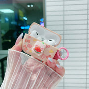 For AirPods 3 Fresh 3D Piglet Pattern Earbuds Box PC Case