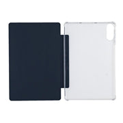 For Teclast P50AI  Anti-slip Texture Smart Tablet Leather Folio Case(Dark Blue)