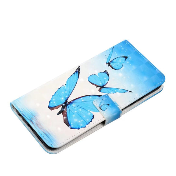 For Samsung Galaxy S25 5G Oil Embossed 3D Drawing Leather Phone Case(3 Butterflies)
