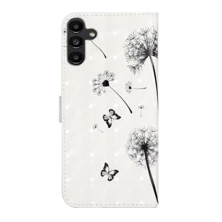 For Samsung Galaxy S25 5G Oil Embossed 3D Drawing Leather Phone Case(Couple Dandelion)