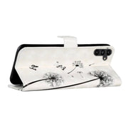 For Samsung Galaxy S25 5G Oil Embossed 3D Drawing Leather Phone Case(Couple Dandelion)