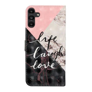 For Samsung Galaxy S25+ 5G Oil Embossed 3D Drawing Leather Phone Case(Stitching Marble)