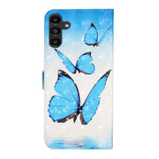 For Samsung Galaxy S25+ 5G Oil Embossed 3D Drawing Leather Phone Case(3 Butterflies)