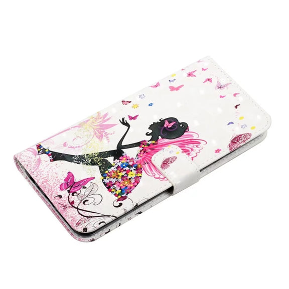 For Samsung Galaxy S25+ 5G Oil Embossed 3D Drawing Leather Phone Case(Flower Fairy)
