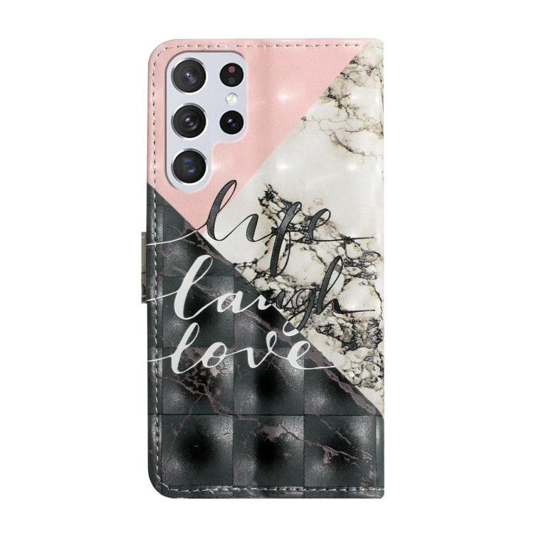 For Samsung Galaxy S25 Ultra 5G Oil Embossed 3D Drawing Leather Phone Case(Stitching Marble)