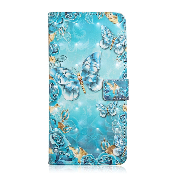For Samsung Galaxy S25 Ultra 5G Oil Embossed 3D Drawing Leather Phone Case(Blue Butterflies)