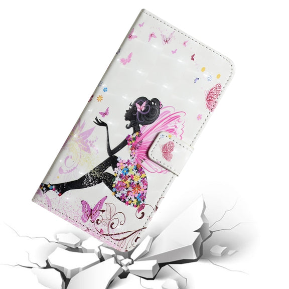 For Samsung Galaxy S25 Ultra 5G Oil Embossed 3D Drawing Leather Phone Case(Flower Fairy)
