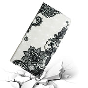 For Samsung Galaxy S25 Ultra 5G Oil Embossed 3D Drawing Leather Phone Case(Lace Flower)