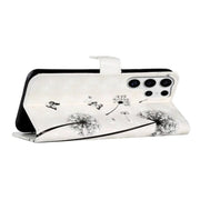 For Samsung Galaxy S25 Ultra 5G Oil Embossed 3D Drawing Leather Phone Case(Couple Dandelion)