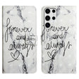 For Samsung Galaxy S25 Ultra 5G Oil Embossed 3D Drawing Leather Phone Case(Words Marble) - Galaxy S25 Ultra 5G Cases by PMC TechLife | Online Shopping South Africa | PMC TechLife | Buy Now Pay Later Mobicred