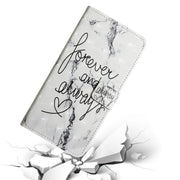 For Samsung Galaxy S25 Ultra 5G Oil Embossed 3D Drawing Leather Phone Case(Words Marble)