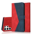 For Samsung Galaxy S25 Ultra 5G Dual-color Stitching Leather Phone Case(Red Blue) - Galaxy S25 Ultra 5G Cases by PMC TechLife | Online Shopping South Africa | PMC TechLife | Buy Now Pay Later Mobicred