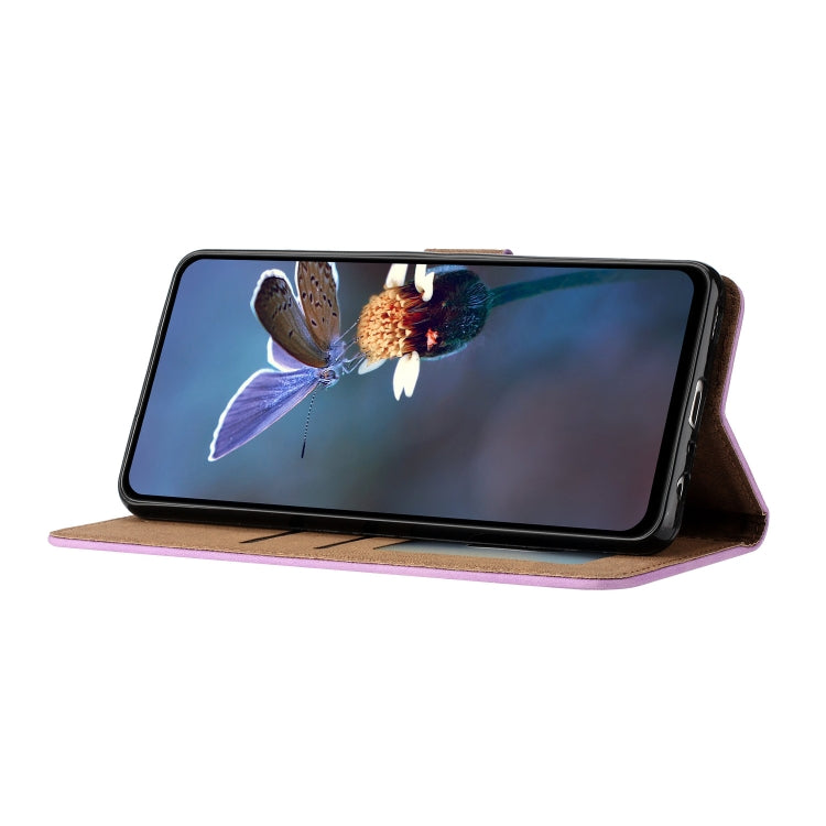 For Samsung Galaxy S25 5G Seven Butterflies Embossed Leather Phone Case(Purple) - Galaxy S25 5G Cases by PMC Jewellery | Online Shopping South Africa | PMC Jewellery | Buy Now Pay Later Mobicred