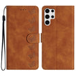 For Samsung Galaxy S25 Ultra 5G Seven Butterflies Embossed Leather Phone Case(Brown) - Galaxy S25 Ultra 5G Cases by PMC Jewellery | Online Shopping South Africa | PMC Jewellery | Buy Now Pay Later Mobicred