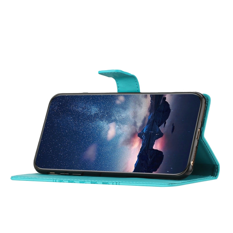 For Samsung Galaxy S25 5G Diamond Embossed Skin Feel Leather Phone Case(Blue)