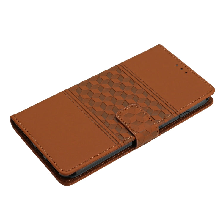 For Samsung Galaxy S25 Ultra 5G Diamond Embossed Skin Feel Leather Phone Case(Brown) - Galaxy S25 Ultra 5G Cases by PMC Jewellery | Online Shopping South Africa | PMC Jewellery | Buy Now Pay Later Mobicred