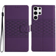 For Samsung Galaxy S25 Ultra 5G Diamond Embossed Skin Feel Leather Phone Case(Purple) - Galaxy S25 Ultra 5G Cases by PMC Jewellery | Online Shopping South Africa | PMC Jewellery | Buy Now Pay Later Mobicred