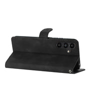 For Samsung Galaxy S25 5G Flower Butterfly Embossing Pattern Leather Phone Case(Black)