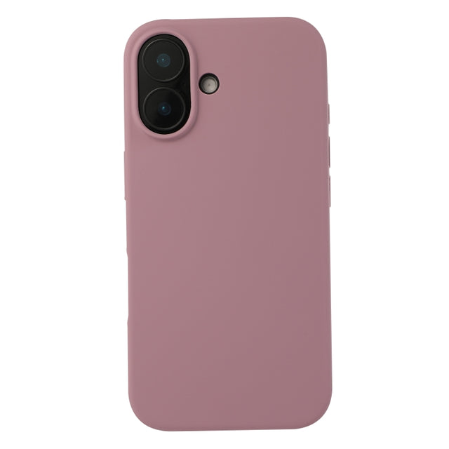 For iPhone 16 Liquid Silicone Phone Case(Blackcurrant)