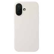 For iPhone 16 Plus Liquid Silicone Phone Case(White)