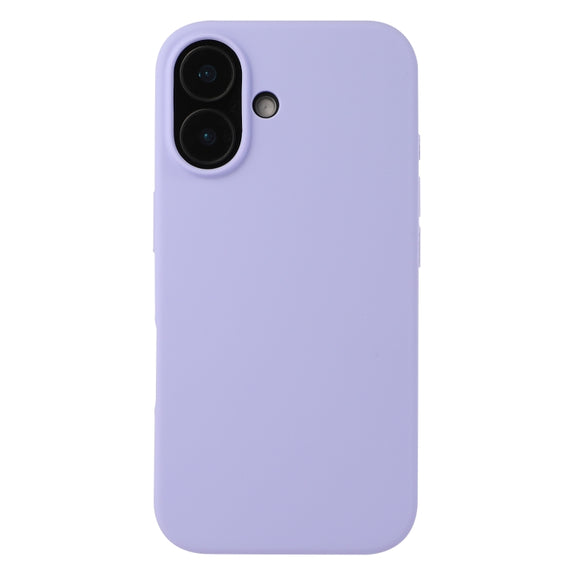 For iPhone 16 Plus Liquid Silicone Phone Case(Purple)
