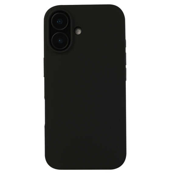 For iPhone 16 Plus Liquid Silicone Phone Case(Black)