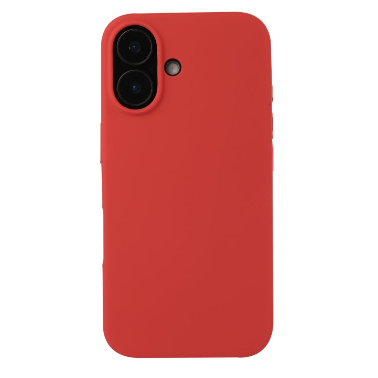 For iPhone 16 Plus Liquid Silicone Phone Case(Carmine Red) - iPhone 16 Plus Cases by PMC TechLife | Online Shopping South Africa | PMC TechLife | Buy Now Pay Later Mobicred