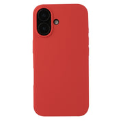 For iPhone 16 Plus Liquid Silicone Phone Case(Carmine Red)