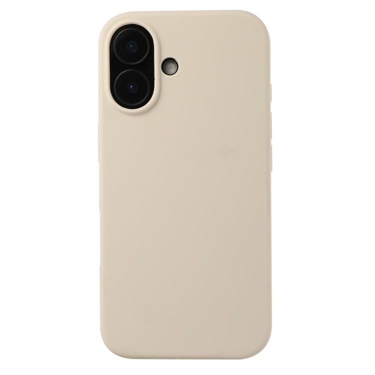 For iPhone 16 Plus Liquid Silicone Phone Case(Antique White) - iPhone 16 Plus Cases by PMC TechLife | Online Shopping South Africa | PMC TechLife | Buy Now Pay Later Mobicred