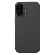 For iPhone 16 Plus Liquid Silicone Phone Case(Charcoal Black)