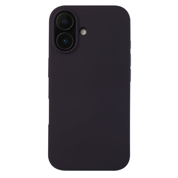 For iPhone 16 Plus Liquid Silicone Phone Case(Berry Purple)