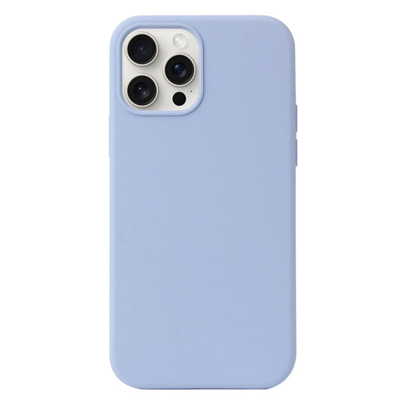 For iPhone 16 Pro Liquid Silicone Phone Case(Lilac Purple)