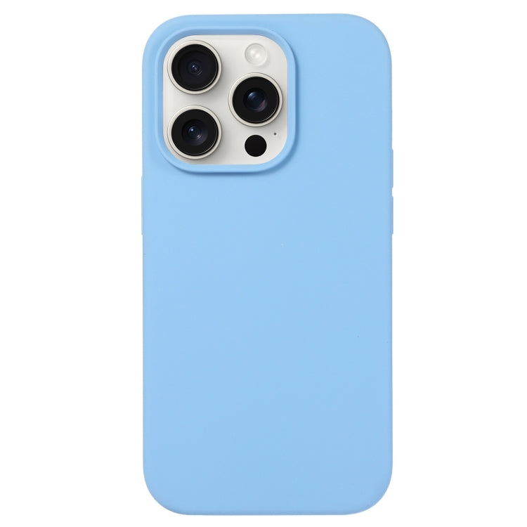 For iPhone 16 Pro Liquid Silicone Phone Case(Azure Blue) - iPhone 16 Pro Cases by PMC TechLife | Online Shopping South Africa | PMC TechLife | Buy Now Pay Later Mobicred