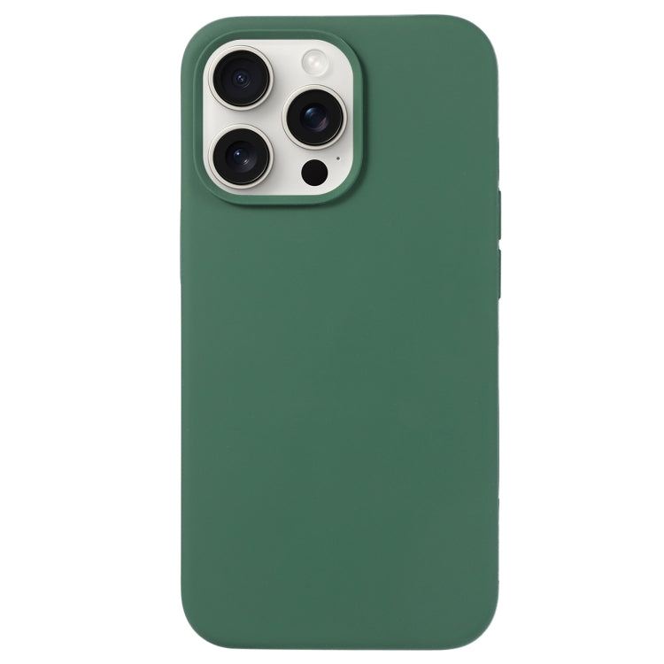 For iPhone 16 Pro Liquid Silicone Phone Case(Clover Green) - iPhone 16 Pro Cases by PMC TechLife | Online Shopping South Africa | PMC TechLife | Buy Now Pay Later Mobicred