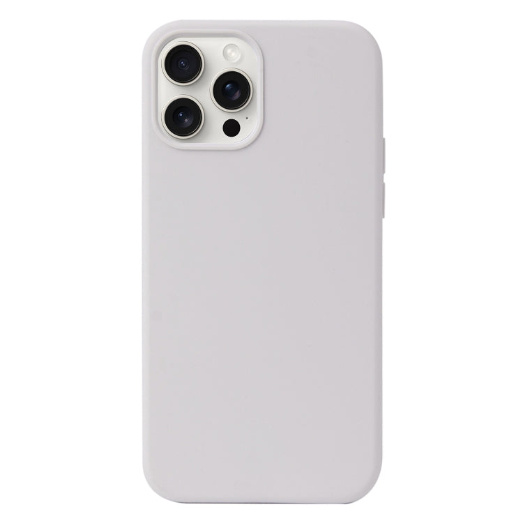 For iPhone 16 Pro Max Liquid Silicone Phone Case(White) - iPhone 16 Pro Max Cases by PMC TechLife | Online Shopping South Africa | PMC TechLife | Buy Now Pay Later Mobicred