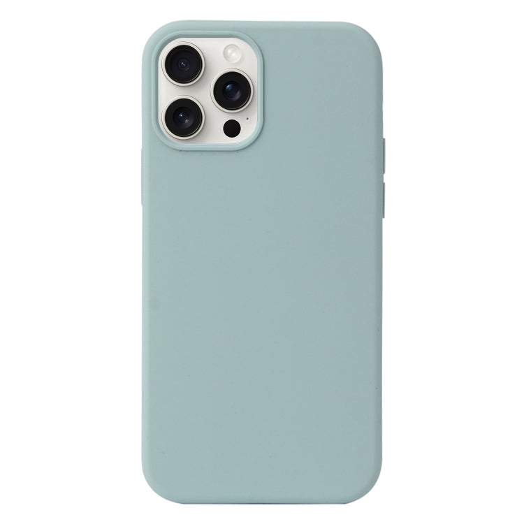 For iPhone 16 Pro Max Liquid Silicone Phone Case(Emerald Green) - iPhone 16 Pro Max Cases by PMC TechLife | Online Shopping South Africa | PMC TechLife | Buy Now Pay Later Mobicred