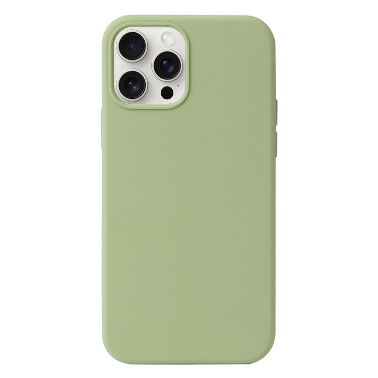 For iPhone 16 Pro Max Liquid Silicone Phone Case(Matcha Green) - iPhone 16 Pro Max Cases by PMC TechLife | Online Shopping South Africa | PMC TechLife | Buy Now Pay Later Mobicred