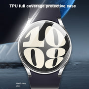 For Samsung Galaxy Watch FE 40mm Full Coverage Electroplated TPU Watch Protective Case(Rose Gold)