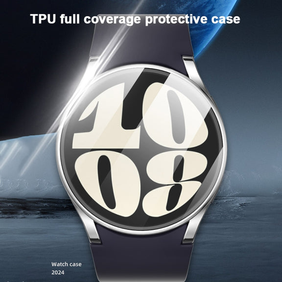 For Samsung Galaxy Watch FE 40mm Full Coverage Electroplated TPU Watch Protective Case(Rose Gold)
